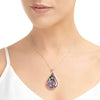 Large Mixed Flower Teardrop Pendant - Insideout