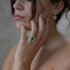 Large Round Emerald Reef Ring - Insideout