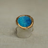 Large Round Turquoise Blue Lagoon Ring - Insideout