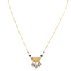 Laura Half Disc Necklace With Dangles - Insideout