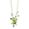 Lovebird Enamelled Pendant Necklace - Insideout