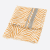 Mustard Grey Colour Pop Stripe Zebra Print Scarf - Insideout