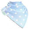 Polka Dots Dribble Bib Light Blue - Insideout