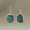 Turquoise Blue Lagoon Oval Drop Earrings - Insideout