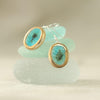 Turquoise Reef Oval Drop Earrings - Insideout